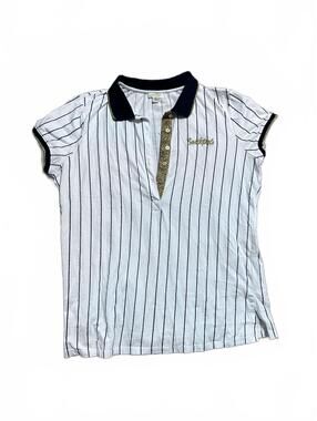 y2k South Pole Women's 2X Polo Shirt With Cap Sleeve